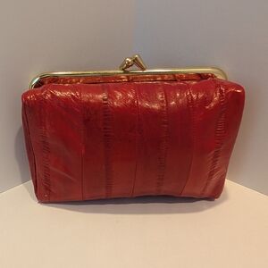 Lee Sauds Eelskin Compact Clutch With Mirror Made In Korea